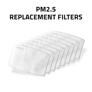 PM2.5 Activated Carbon Filters Packs-10/20/50 Pcs Replacement Filter Adults Kids - Picture 1 of 14