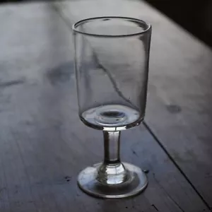 1800s French Hand-Blown Bistro Glass Antique 19th Century Wine Glass Beer Glass - Picture 1 of 6