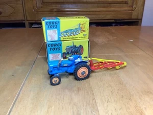 Corgi Toys 55 & 56 Fordson Power Major Tractor and Four Furrow Plough - Picture 1 of 6