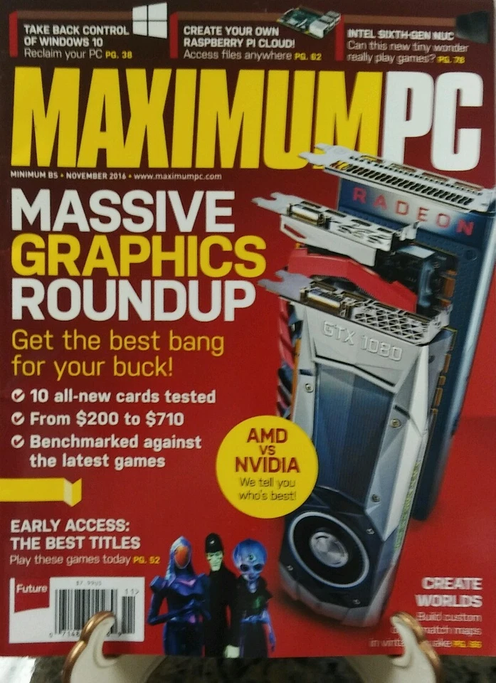 Maximum PC November 2016 Massive Graphics Roundup Best Bang Buck FREE SHIPPING - Image 1 of 1