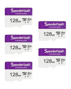 Micro SDXC Memory Card 128GB 5 Pack, Camera Plus TF Card with Adapter, Up to ... - Photo 1 sur 7