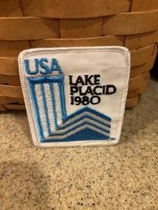 1980 Lake Placid gestickter Aufnäher - XIII Olympische Winterspiele - Bild 1 von 3