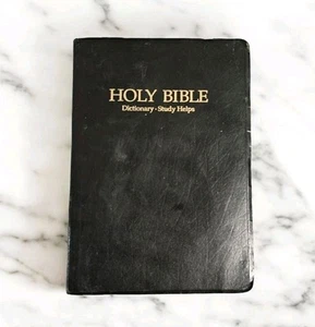 Heilige Bibel KJV Vintage rote Buchstabenausgabe Broadman Holman Wörterbuch Studium hilft - Bild 1 von 11