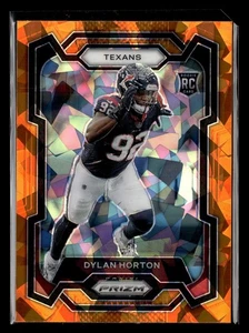 2023 Prizm Rookie Dylan Horton #340 Orange Cracked Ice Prizm (RC) Texans - Picture 1 of 2