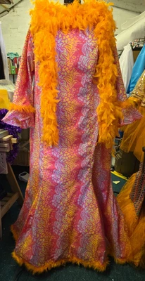 COSTUME DA DONNA PANTOMIMA - VESTITO - MATRIGNA MALVAGIA, CENERENTOLA, AM DRAM - Immagine 1 di 4