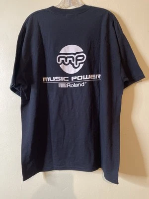 Футболка Music Power Roland Synth Instrument черная XL - Изображение 1 из 3