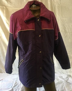 Coat Action II Sportswear Vtg 1980s Purple Ski Women's Ski Snow Jacket Sz 11/12 - Picture 1 of 18