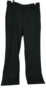 APT. 9 Mens Straight Leg Black Dress Pants 36 x 34 (33.25) Pockets Buttoned Back - Picture 1 of 12