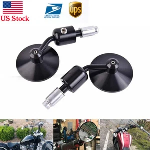 7/8'' 22MM Motorcycle Handlebar Bar End Rear View Side Mirrors For Honda  Yamaha - Foto 1 di 7