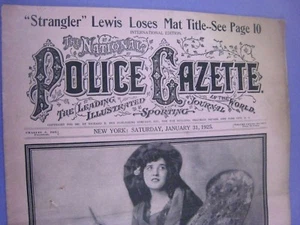 The National Police Gazette ..Jan. 31,1925..' Strangler ' Lewis,Cecil B. DeMille - Picture 1 of 9