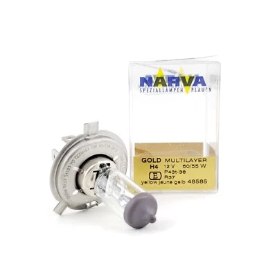 Narva 48585 P43t-38 R37 Halogen Headlight Bulb H4 12V 60/55W Germany NOS Part - Image 1 of 4