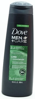 Шампунь Dove Men+Care 2 в 1 + кондиционер лайм + кедр 12 жидких унций - Изображение 1 из 2