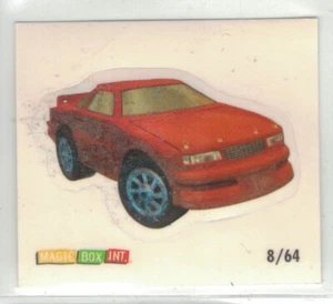 RARO Adesivo Micro Macchine #8 Stock Auto Rosso di Magic Box - Foto 1 di 1