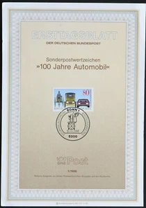 Germany 1986 100 years of automobile FDC - Picture 1 of 2