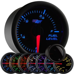 Medidor de nivel de combustible ajustable GlowShift 52 mm tintado 7 colores LED - GS-T715 - Imagen 1 de 1