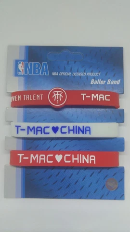 5 pcs NBA Silicon Tracy McGrady Basketball adjustable Wristband Strap Cover