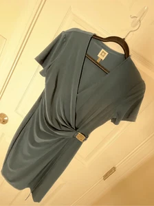 Anne Klein women’s dress dark green size 6 - Picture 1 of 6