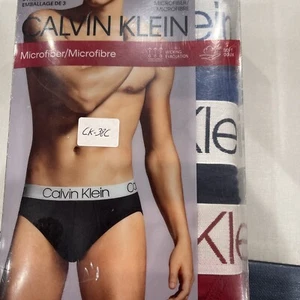 CALVIN KLEIN MICROFIBER HIP BRIEF 3 PACK, ASSORTED COLORS,CHOOSE SIZE - Picture 1 of 8