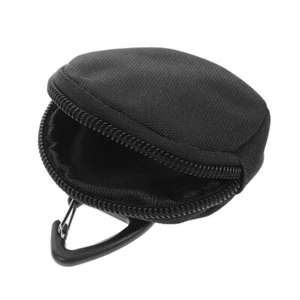Mini Zipper Earphone Case Round Portable Earbud Storage Pouch Small Coin Purse - Picture 1 of 12