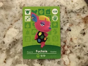Fuchsia #123 Animal Crossing Amiibo Authentic Nintendo Mint Card From Series 2 - Bild 1 von 2