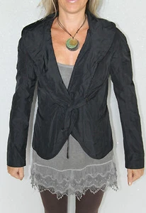 Pretty Black Waterproof Jacket M+F Girbaud Size S New/Tag Value 600€ - Picture 1 of 5