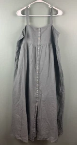 Natural Life NWT Spaghetti Strap Tank Sun Dress Size XL Peasant Boho Sage Green - Picture 1 of 10
