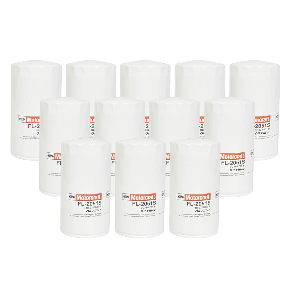 Juego de 12 filtros de aceite de motor Motorcraft OEM para Ford F-250 F-350 Super Duty Foto 1 de 1