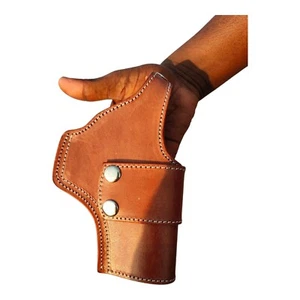 BOND ARMS DRIVING CROSS DRAW 4.25 INCH BARREL LEATHER HOLSTER - Picture 1 of 3