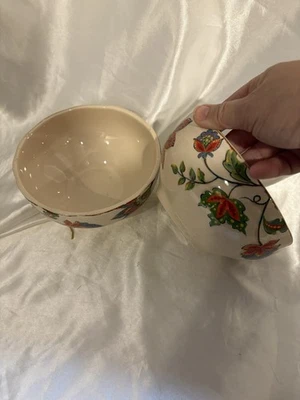 PIER 1 IMPORTS Elizabeth Floral Ironstone Sopa Ensaladera Colorido 6" Juego 2 Foto 1 de 4