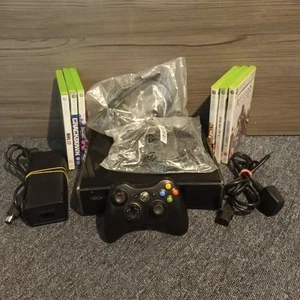 Microsoft Xbox 360 Slim S 250GB Black Console Inc 6 Games -Everything You Need - Picture 1 of 19