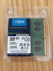 16GB Memory Kit (2x8GB) Mac Compatible - Crucial By Micron - Picture 1 of 2
