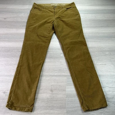 Pantalones Eddie Bauer Mujer 14 Alto Marrón Pana Novio Ajustados Elastizados Informales Foto 1 de 4