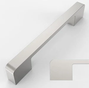 Paquete de 10 gabinetes de níquel satinado cepillado Amerdeco 160 mm, - Imagen 1 de 7