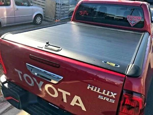 BLACK ALUMINIUM ROLLER LID SHUTTER FOR TOYOTA HILUX SR5 2015-2019 - Picture 1 of 6