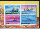 Gibraltar 1997 mini feuille pour célébrer la 2ème guerre mondiale navires de guerre 5ème série.