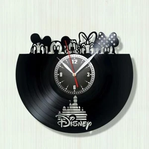Disney Vinyl Wall Clock Record Clock Schallplatte Wanduhr Deko Mickey Mouse - Bild 1 von 2