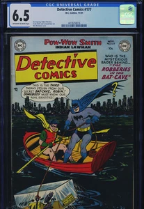 DETECTIVE COMICS #177 - CGC-6.5, OW-W - Batman/Robin - Golden Age - Foto 1 di 3