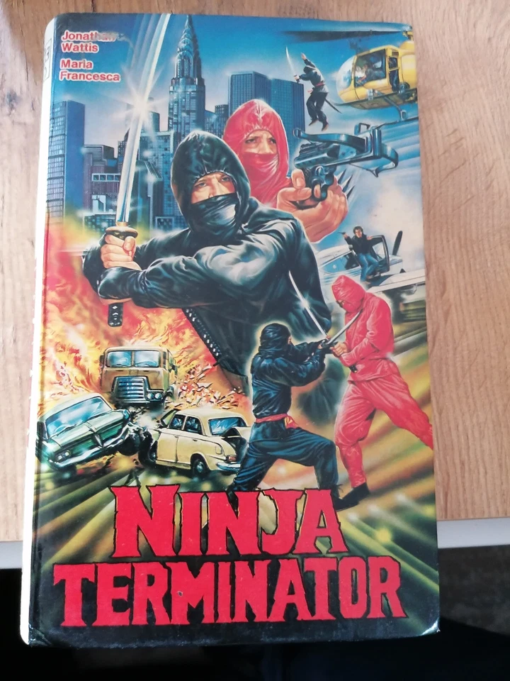 VHS RARITÄT: NINJA TERMINATOR (1985) MIT RICHARD HARRISON  HARTBOX - Bild 1 von 1
