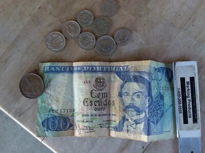 Lote de escudos vintage moneda dinero Portugal decoración financiera coleccionar historia Foto 1 de 3