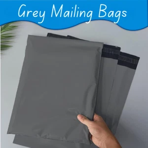 17"x24" GRAUE VERSANDTASCHEN STARK POLY POST PORTO SELBSTVERSIEGELNDE VERPACKUNG - Bild 1 von 9