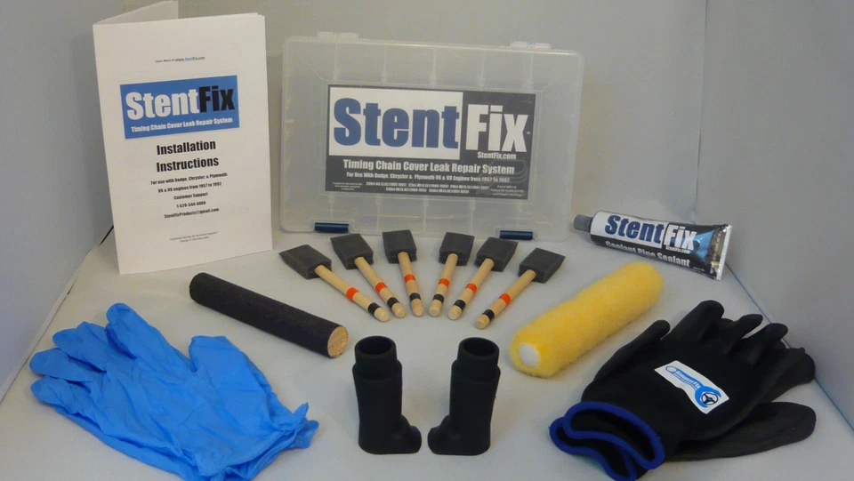 STENTFIX TIMING COVER REPAIR SYSTEM: 1957- 1991 Dodge, Chrysler and Plymouth - Image 1 of 4