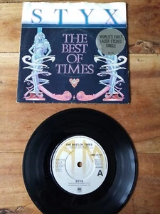 Styx. Best Of Times 7"singles In VGC. Laser Etched.1980 - Picture 1 of 3