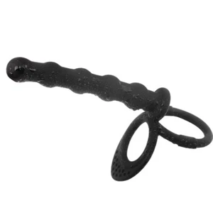 Masajeador anal de silicona bola tapón pene vaginal uso consolador 2 x estimulación clímax - Imagen 1 de 7