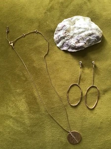 Pilgrim Schmuckset Kette mit Ohrringen rosefarben - Bild 1 von 5