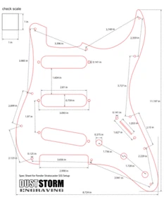 Engraved Pickguard & Tremolo Cover Glossy Sky-Blue Acrylic Fender Stratocaster - Picture 1 of 9