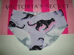 VICTORIA'S SECRET SEXY ILLUSIONS NO SHOW HIPHUGGER PANTY BLACK PANTHER PURPLE S - Picture 1 of 2