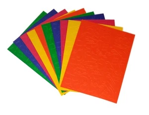 10 MUSIC NOTES Embossed A2 Card Fronts - You Choose Color - Picture 1 of 4