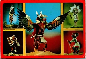 Vintage Postcard Native American Indian Kachina Dolls ~ Hopi ~ AZ Posted 1977 - Picture 1 of 4