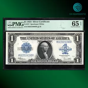 Fr.237 1923 $1 Silver Certificate, HORSE BLANKET, HIGH GRADE, PMG 65 EPQ , 29096 - Picture 1 of 2