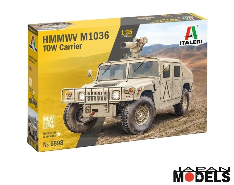 HMMWV M1036 TOW CAR - Hummer Decal for 2 Version Italeri 6598 1/35 Model Kit - Immagine 1 di 1
